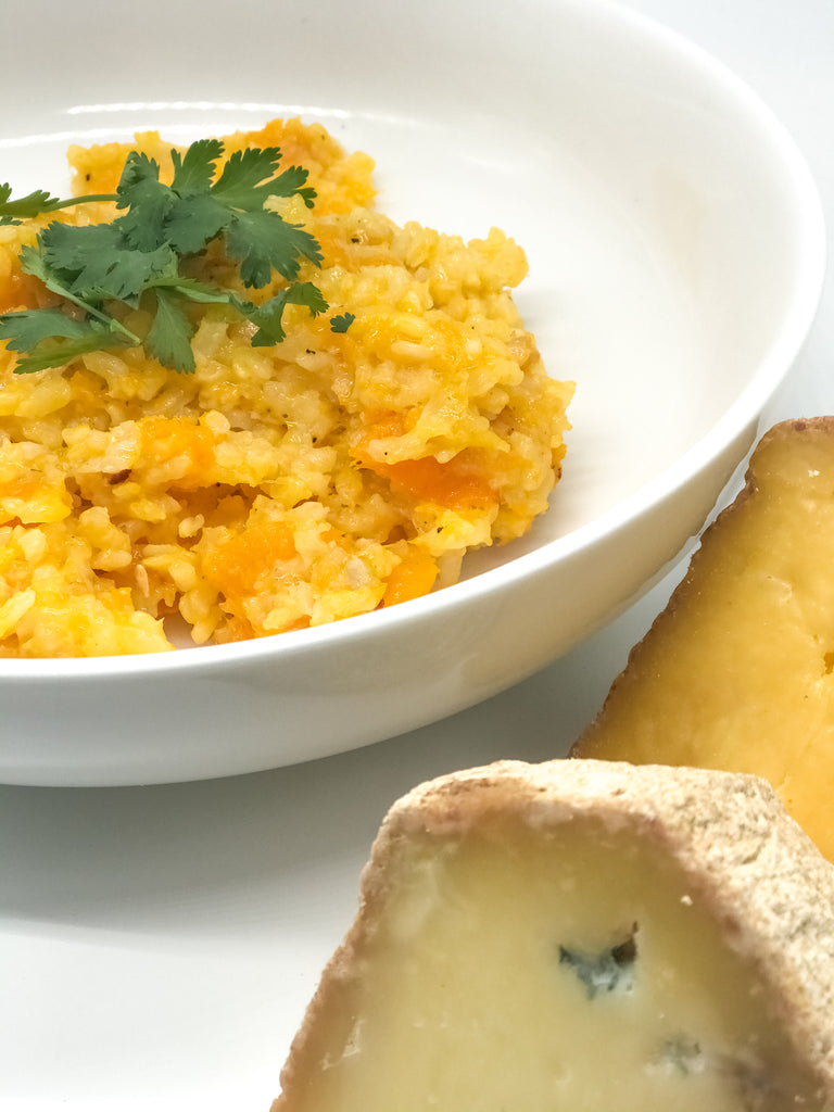 Summer Squash Risotto with Millstone and Ringwell Cheese
